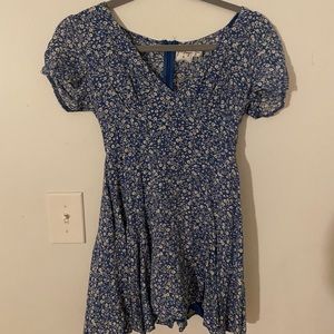Princess polly blue floral dress